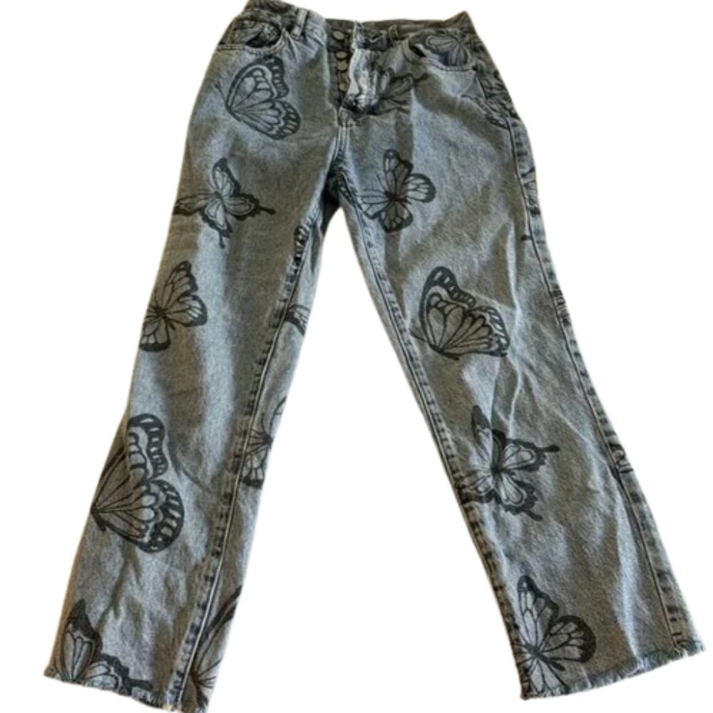 Pacsun high rise straight butterfly jeans size 26